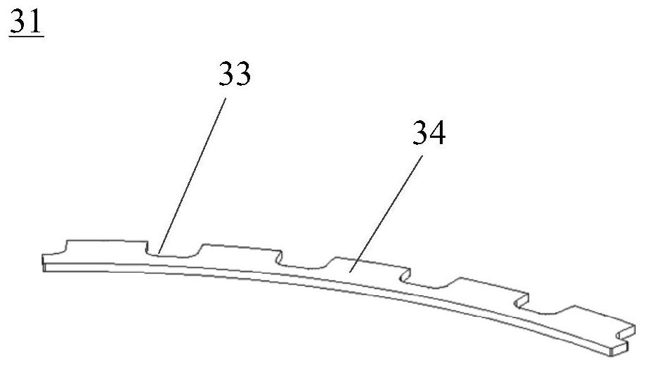 Bending tool and disassembling method of rotor check ring
