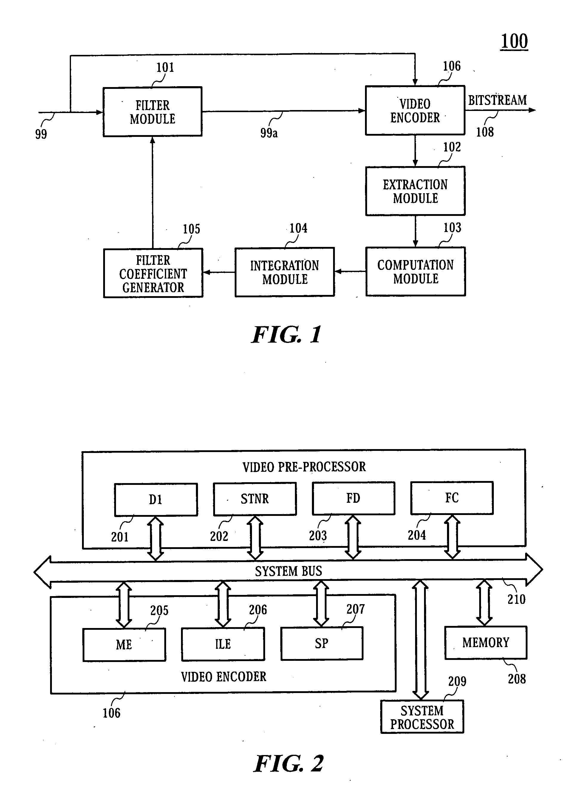 Adaptive pre-filtering system