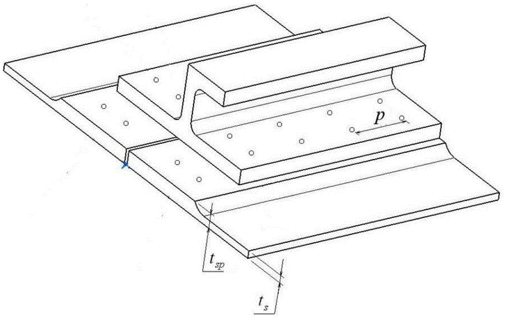 Judgment method of dual adaptation critical point of expansion direction connection structure DFR (Detail Fatigue Rating)