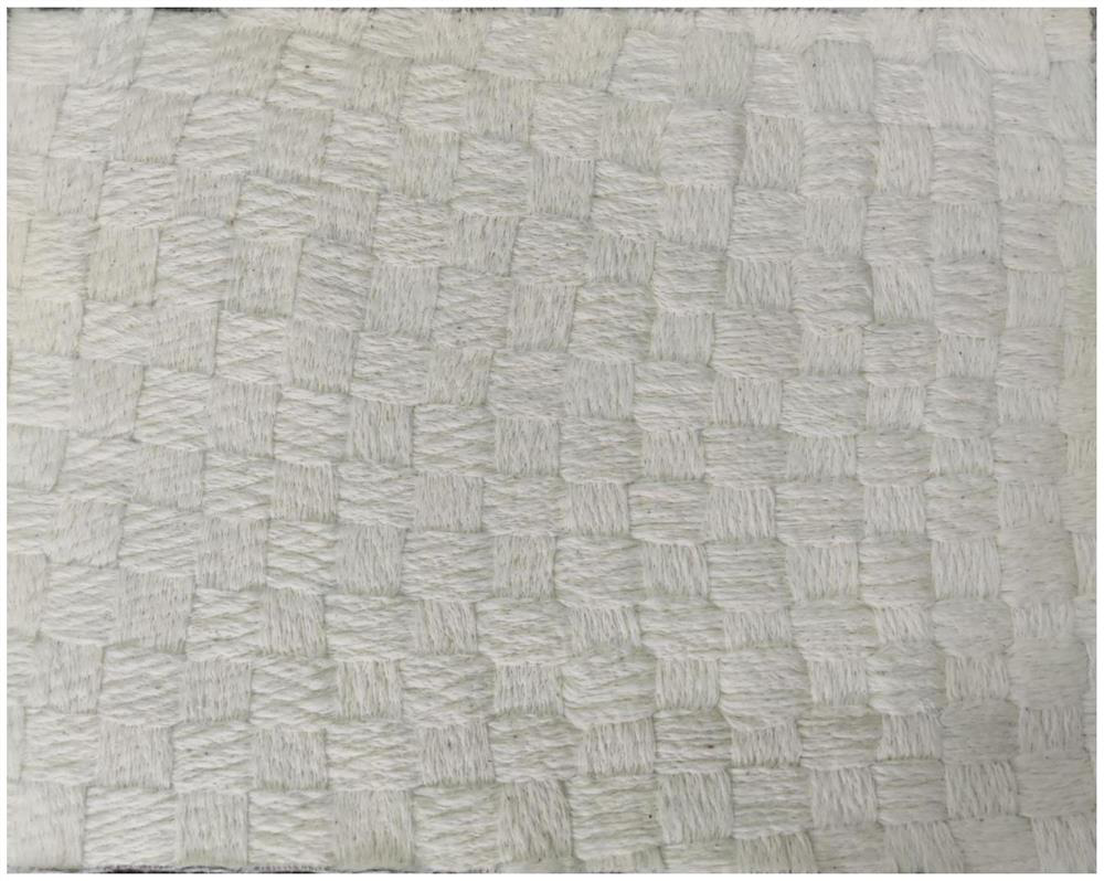 Preparation method of non-woven material based on semi-finished textile