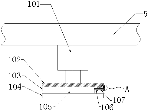 Embossing device for garment fabric