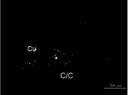 Method for preparing C/C-Cu composite material through Cu-Mo mixed infiltration