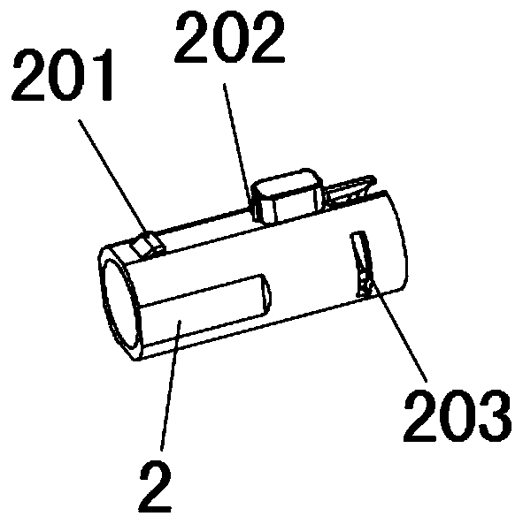 Rotary self-locking SC type optical cable connector and assembly structure thereof