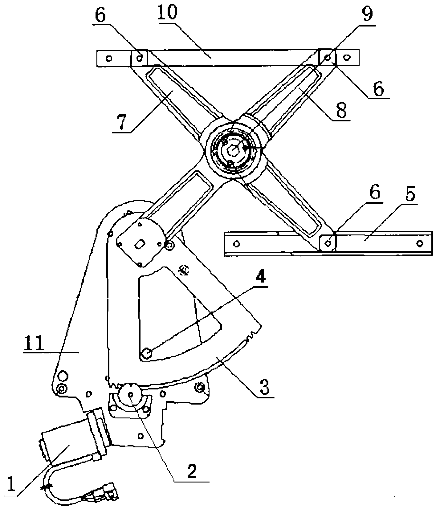 Glass lifter, automobile cab and automobile