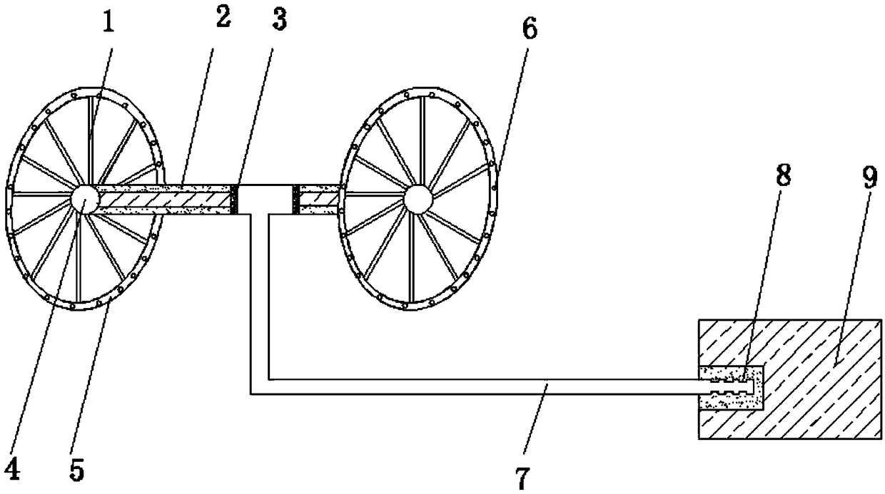 Agricultural technical irrigation device provided with rubber plastic sealing ring