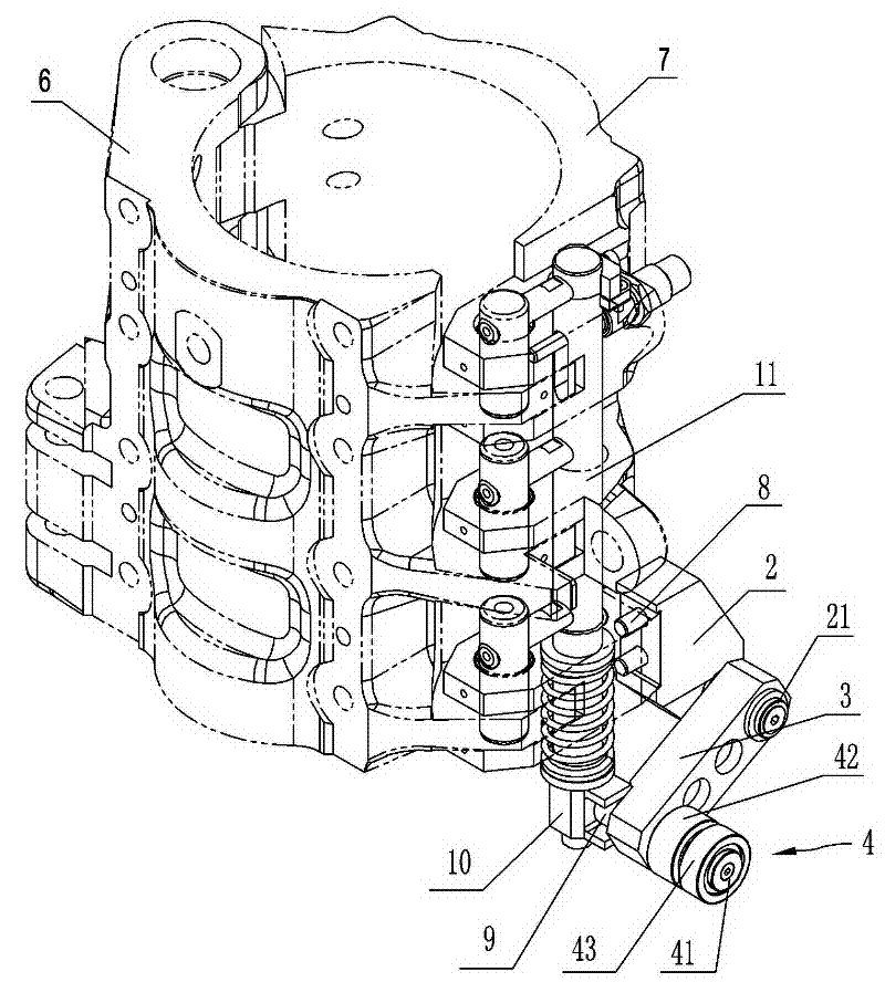 Mold locking shaft assembly lifting and shifting device