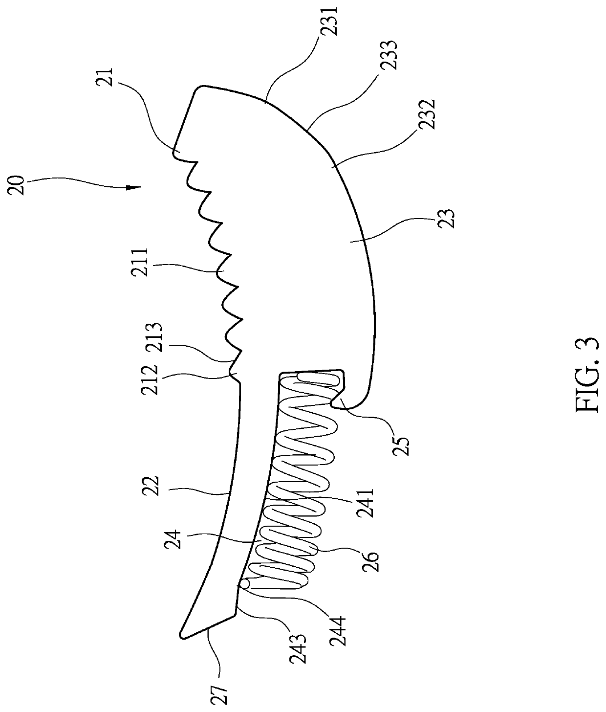 Unidirectional ratchet wrench structure