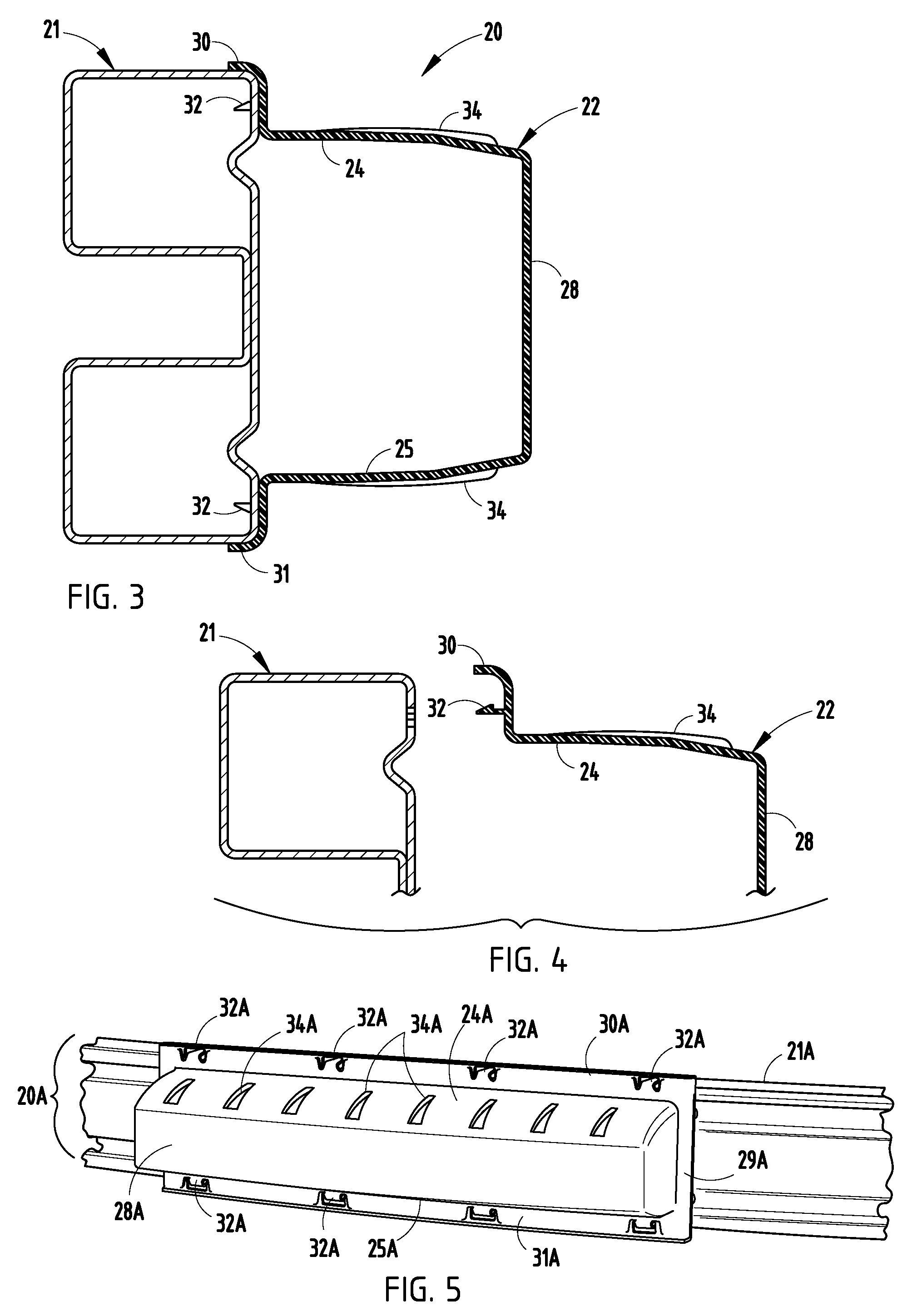 Energy absorber with sidewall stabilizer ribs