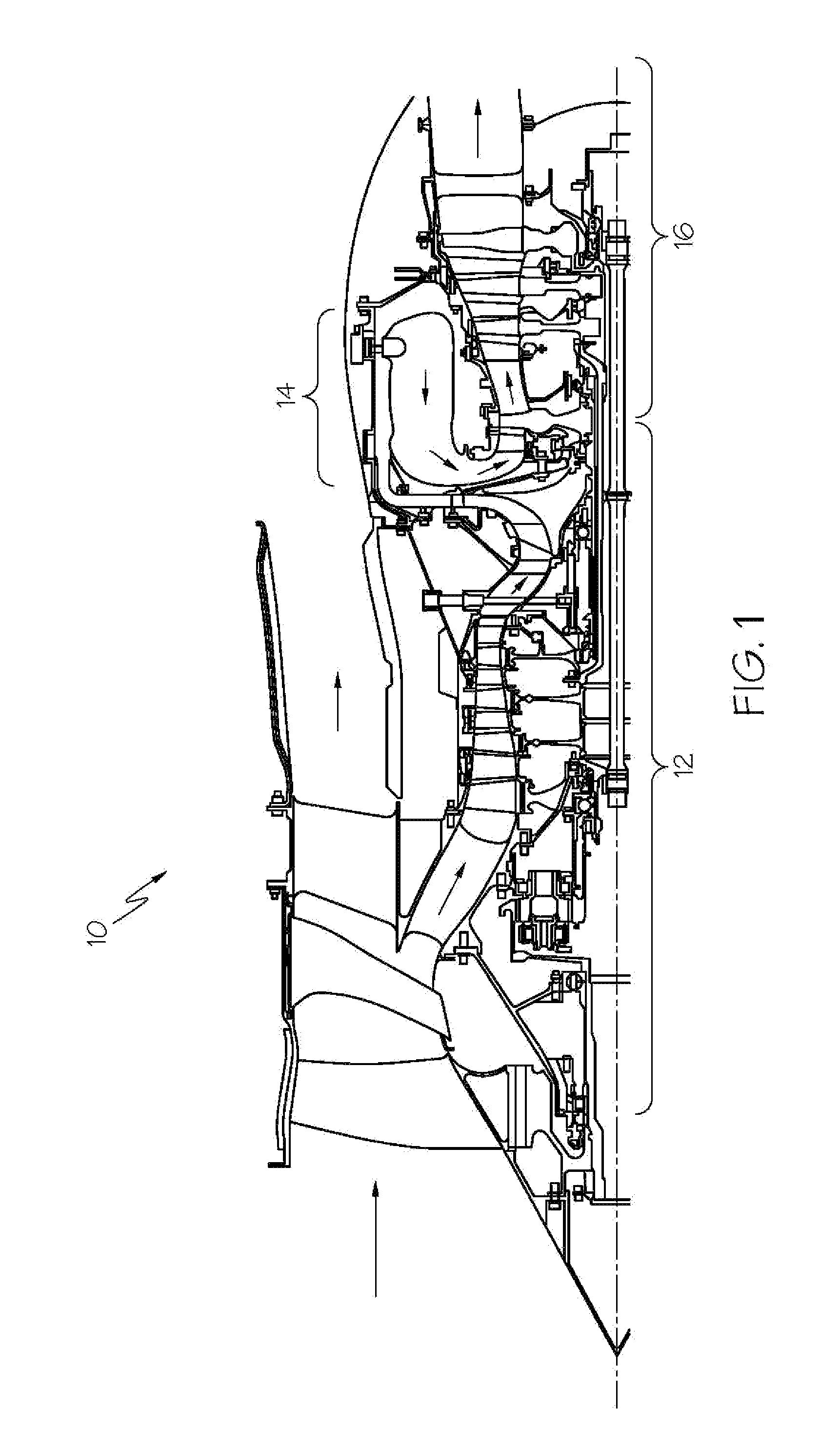 Direct transfer axial tangential onboard injector system (TOBI) with self-supporting seal plate