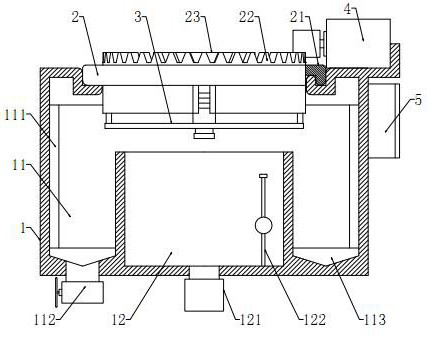 Environment-friendly sewage residue-liquid separation treatment equipment for concrete