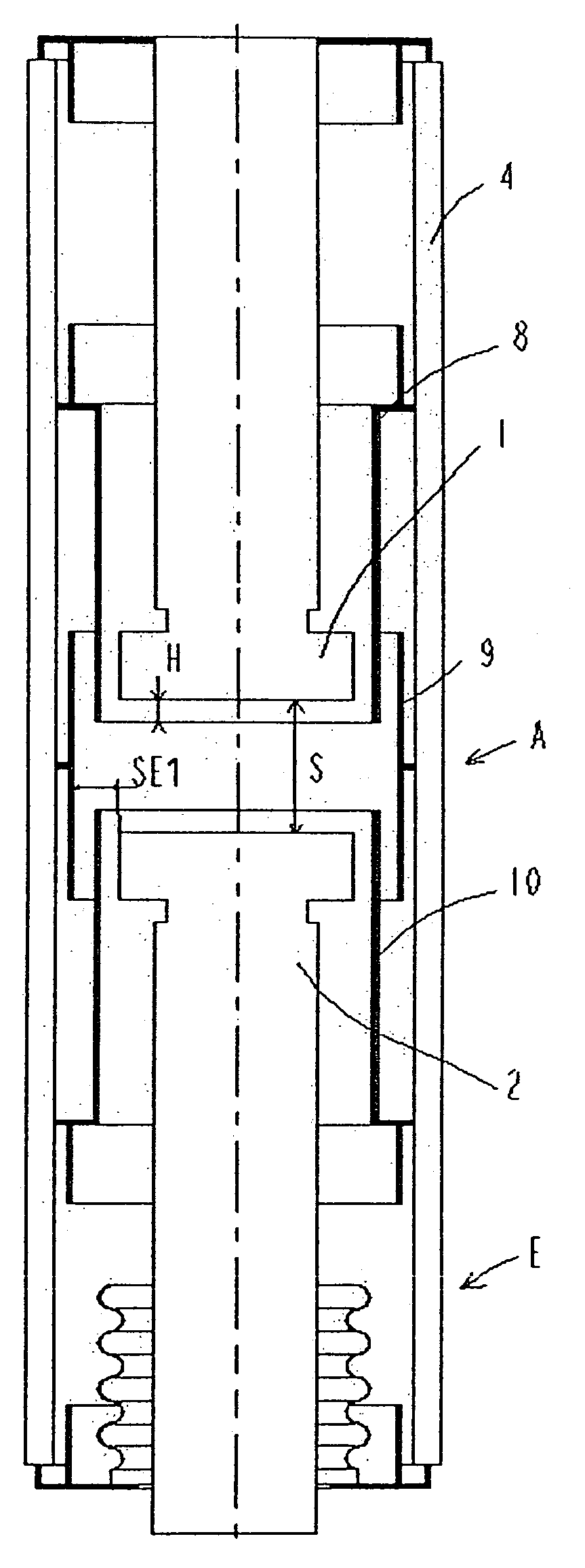 Vacuum cartridge for an electrical protection apparatus such as a switch or a circuit breaker