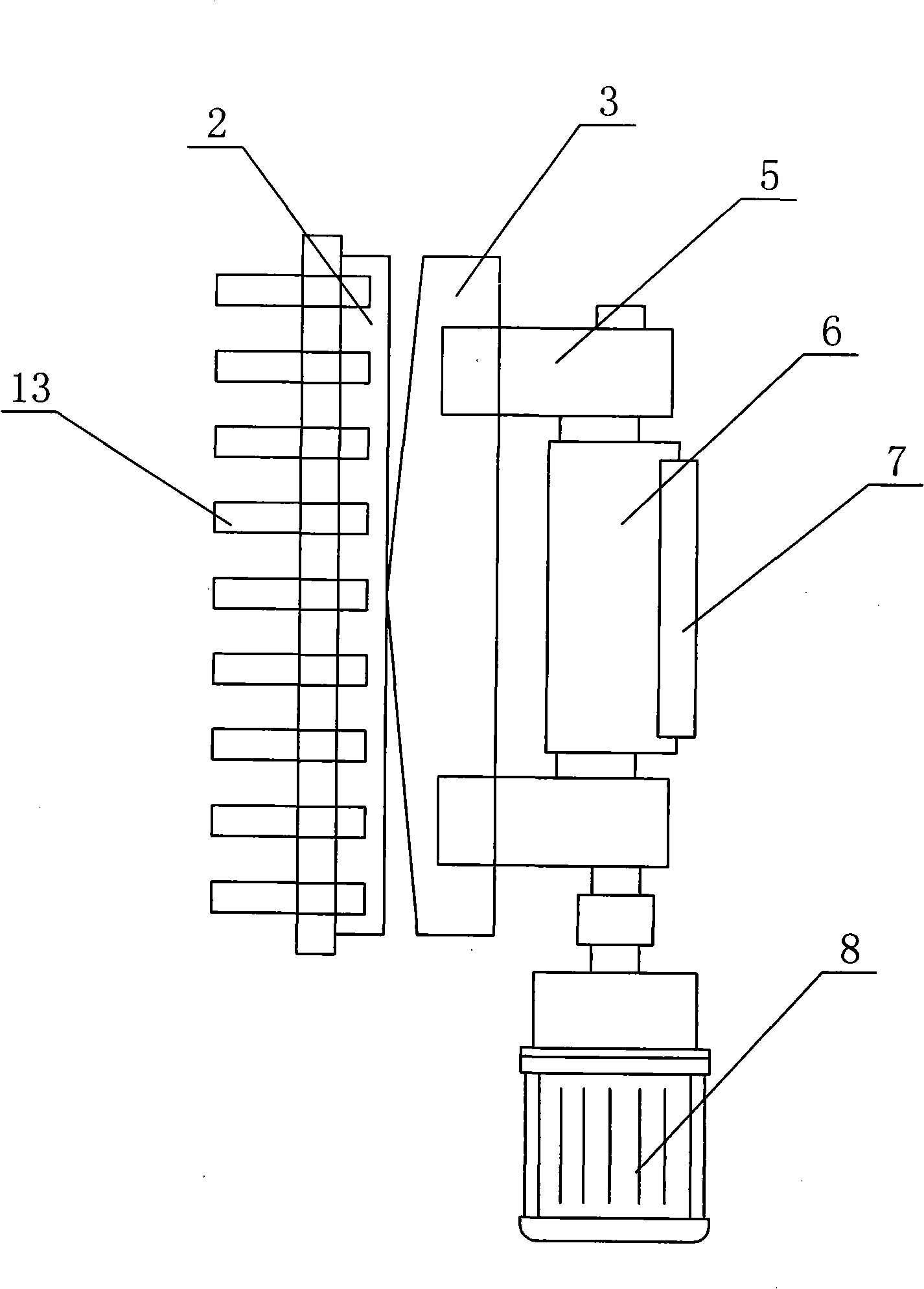 Honeycomb paper element cutting device