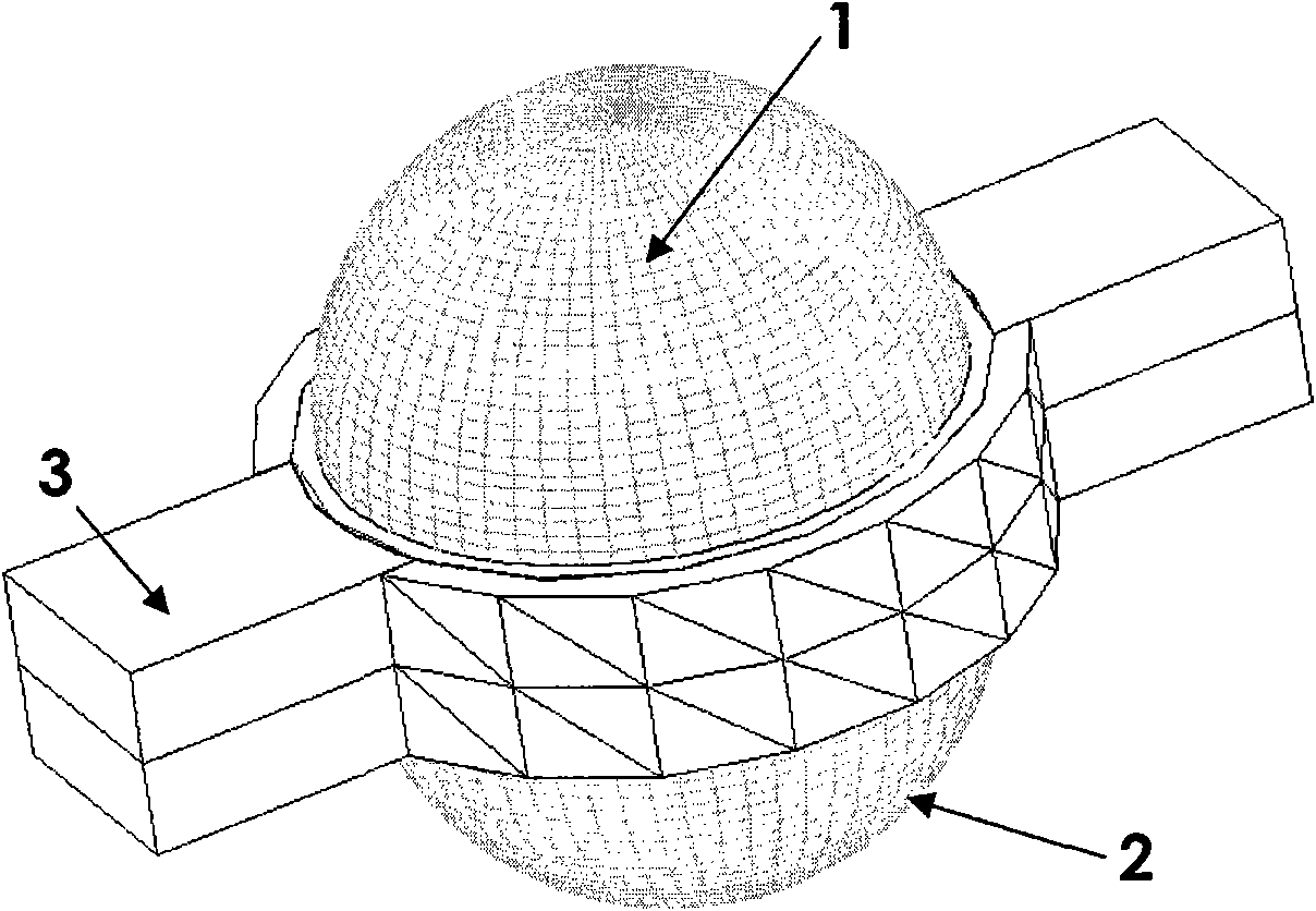 Anti-static accumulation packaging structure for miniature electric field sensor