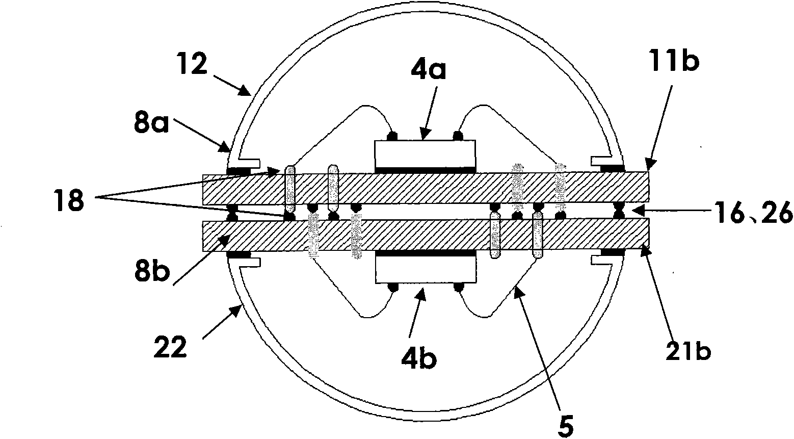 Anti-static accumulation packaging structure for miniature electric field sensor