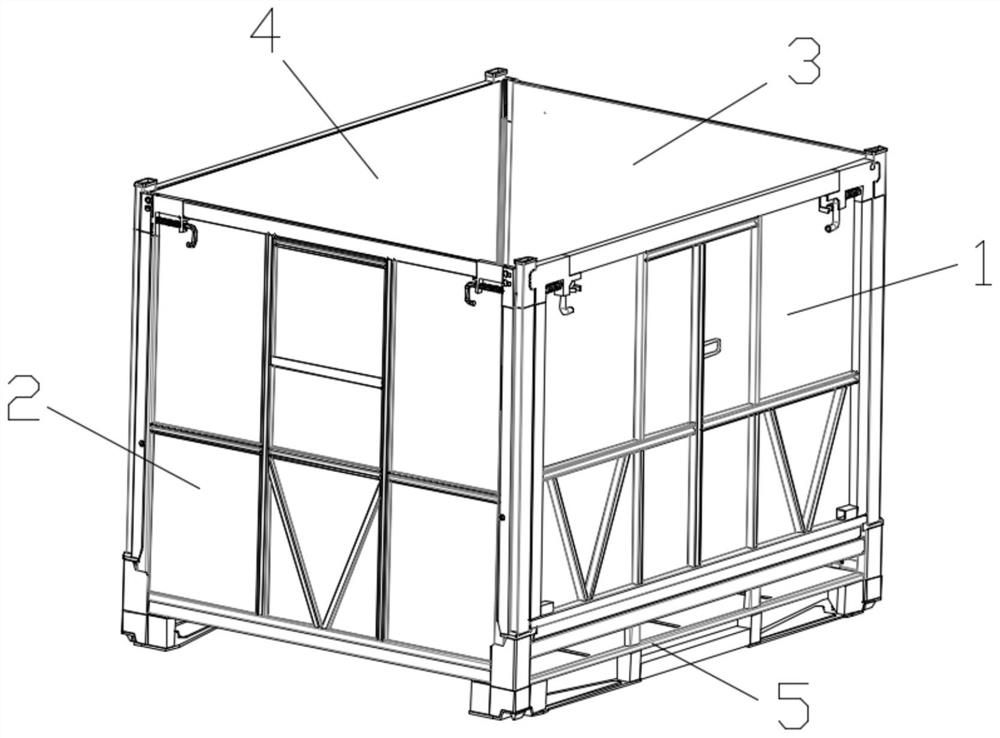 Dual-purpose stacked folding box based on combination of detachable put-down stand columns and hinge