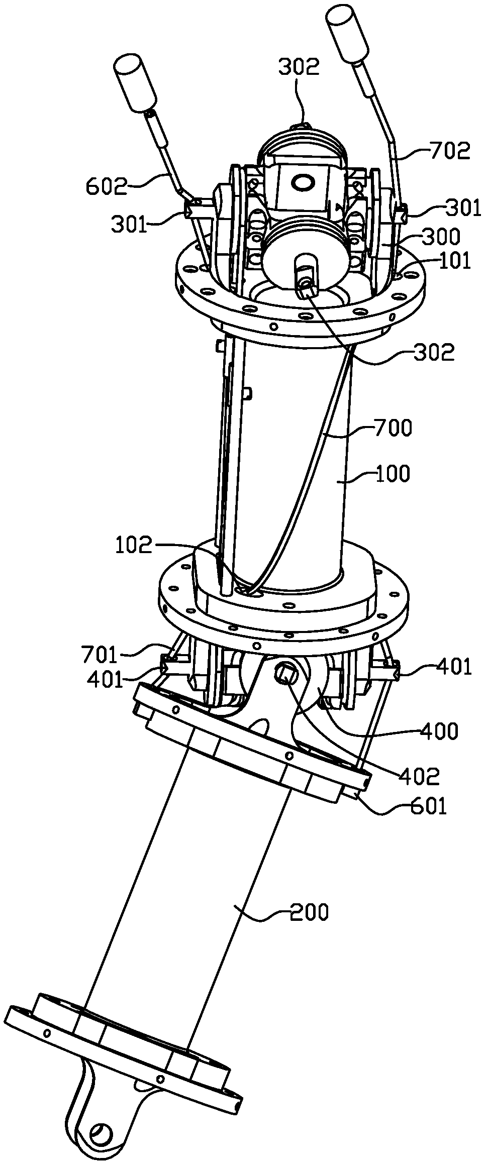 Two-freedom-degree linkage joint section and flexible mechanical arm