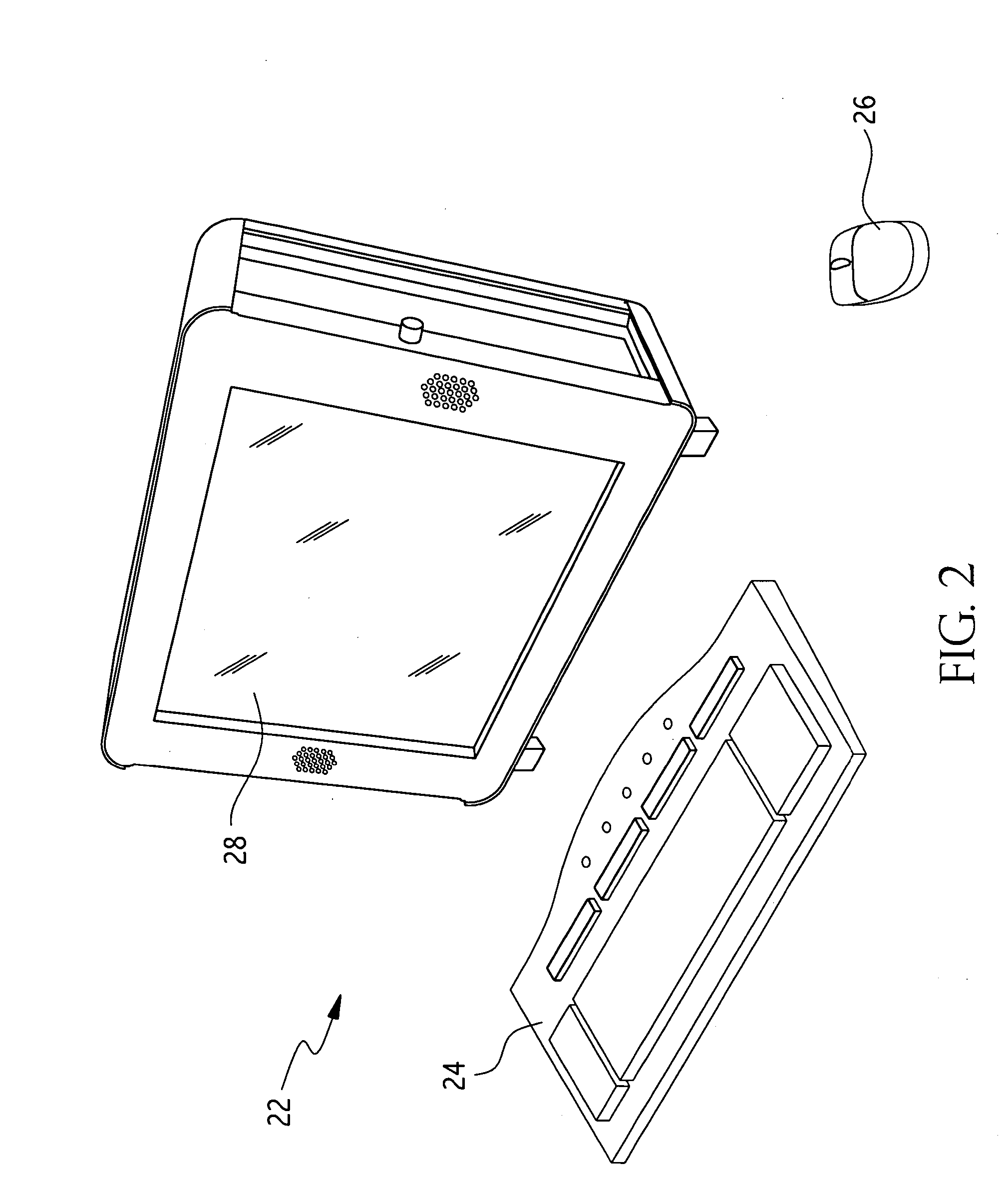 Packaging mechanism for a portable computer