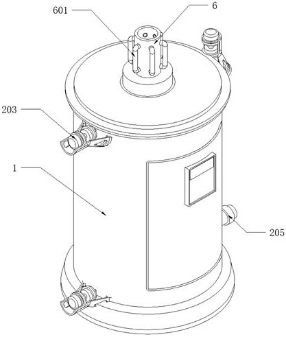 Drying device for powder material for biochemical engineering