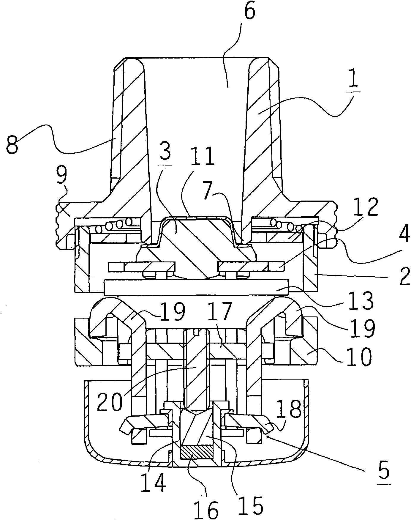 Thermo-sensitive material and sprinkler head for using same