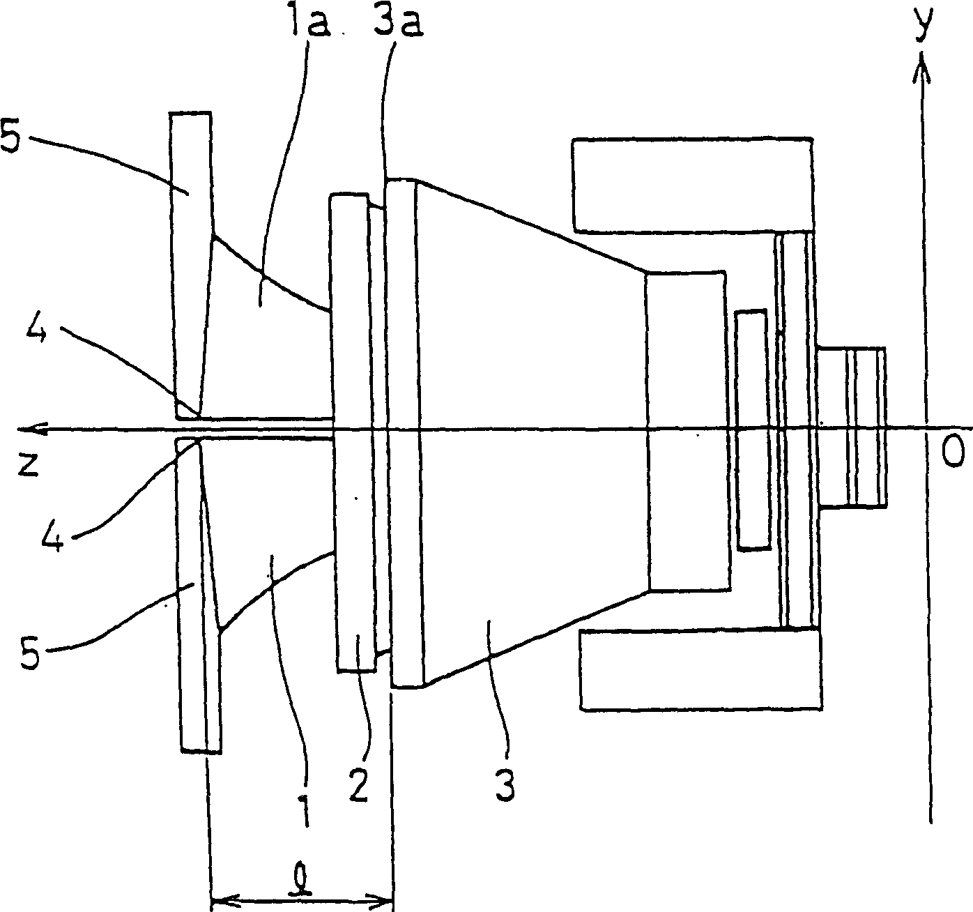 Deflection coil and colour cathode-ray tube fitted with same