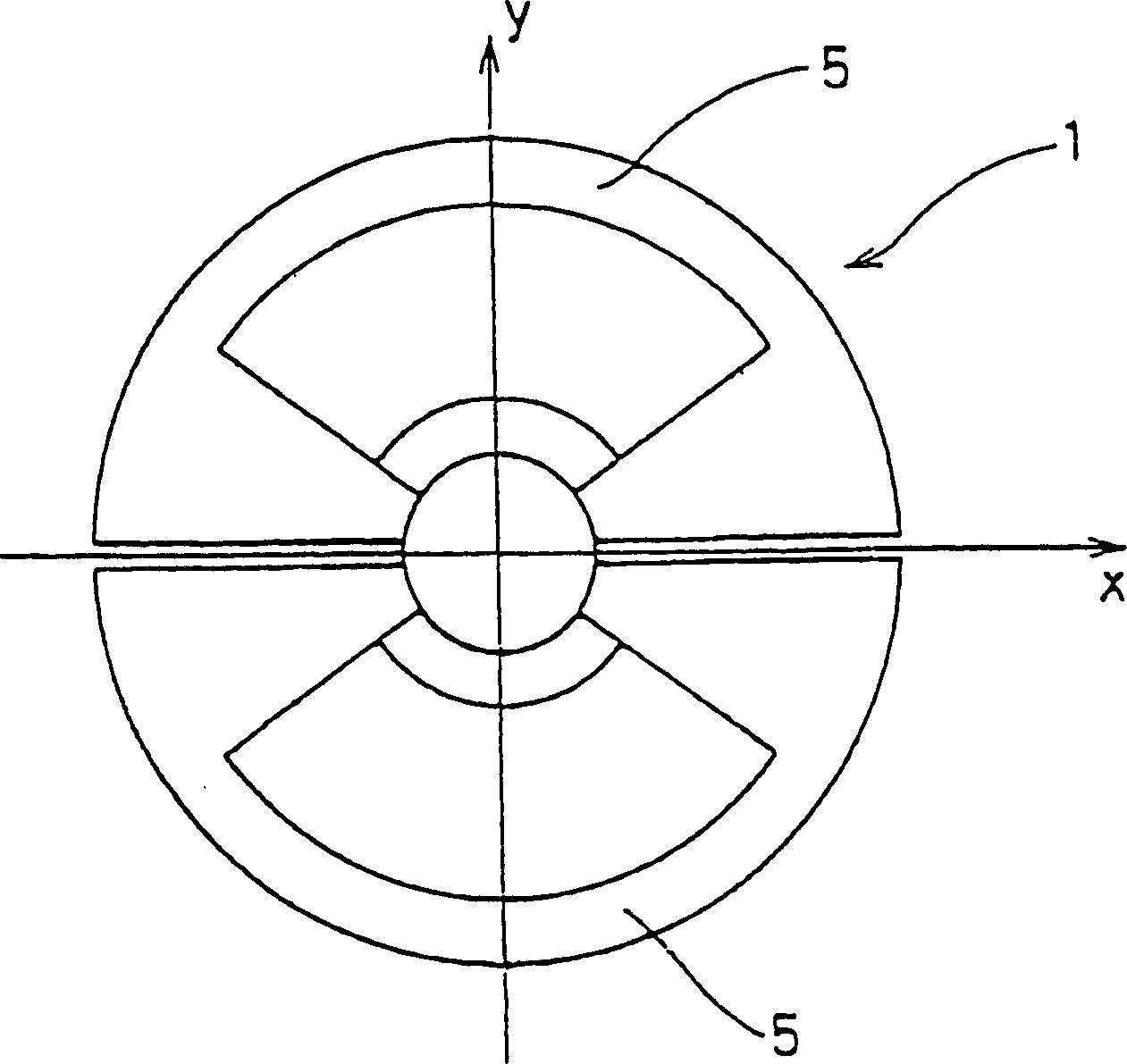 Deflection coil and colour cathode-ray tube fitted with same