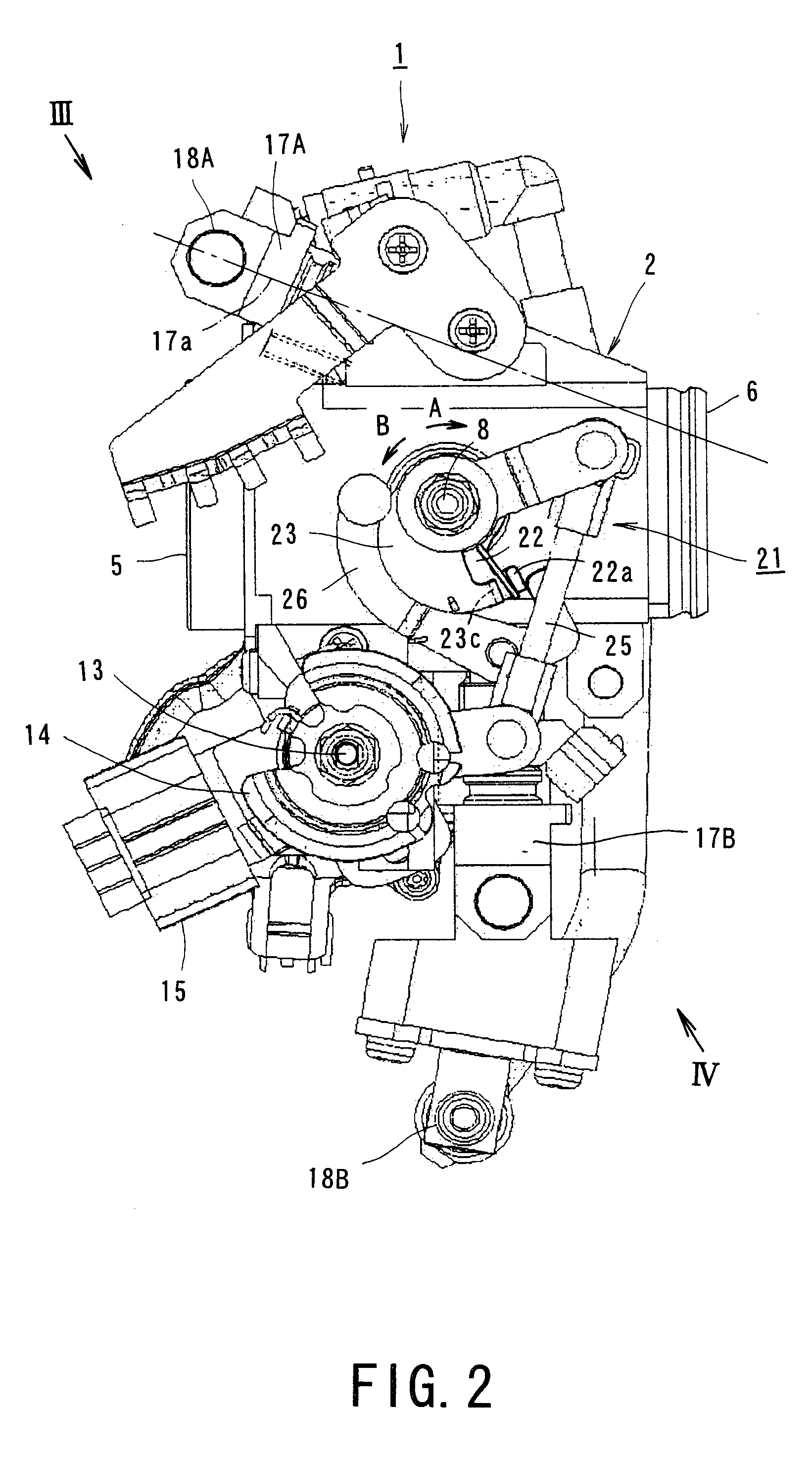 Electronically controlled throttle valve unit