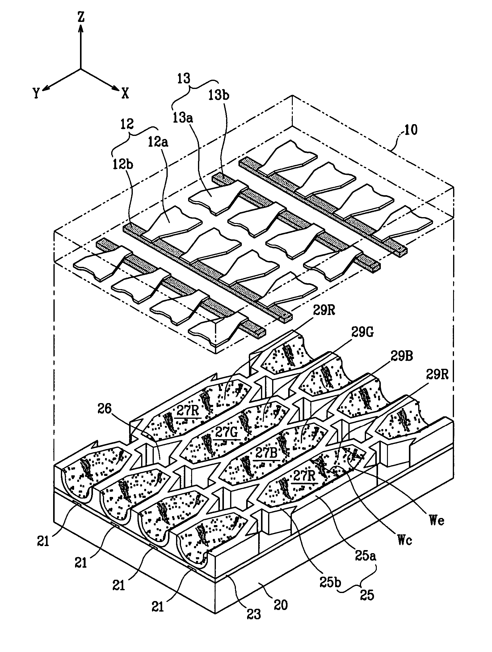 Plasma display panel having extension electrode with specific shape to increase discharge efficiency