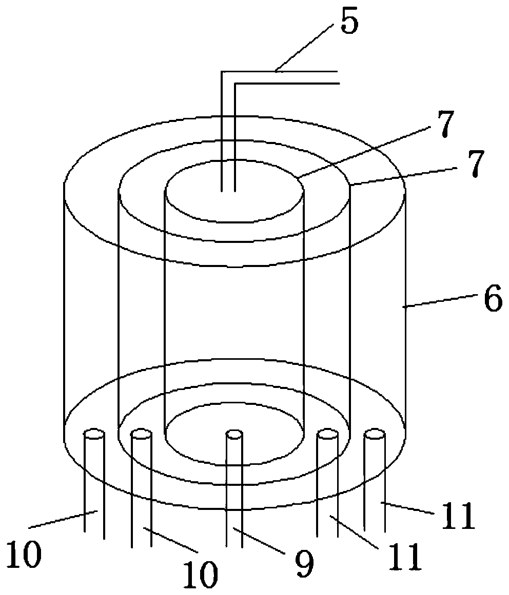 Continuous separation device for artemia nauplii