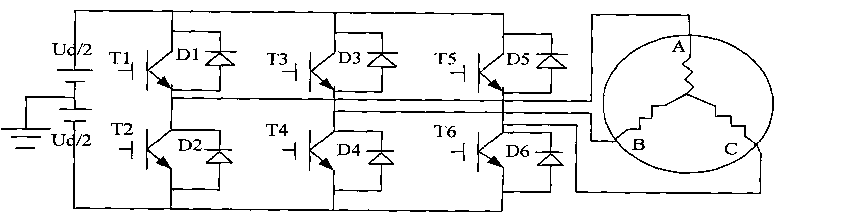 Alternating-current asynchronous motor frequency converter without speed sensor
