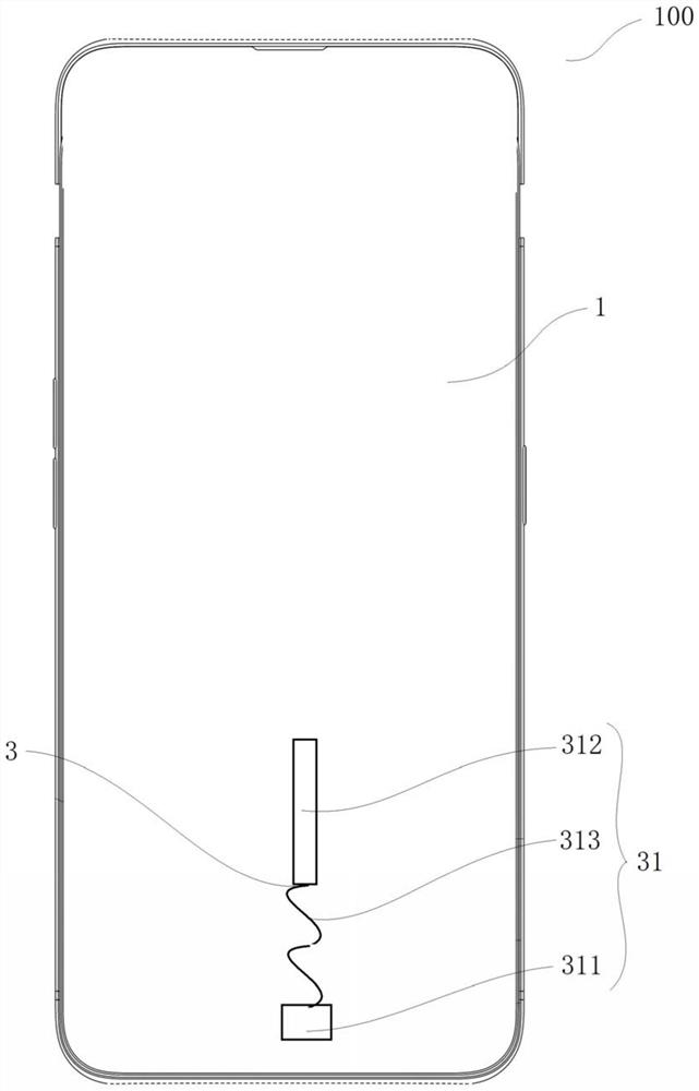 Electronic device and drop control method for electronic device