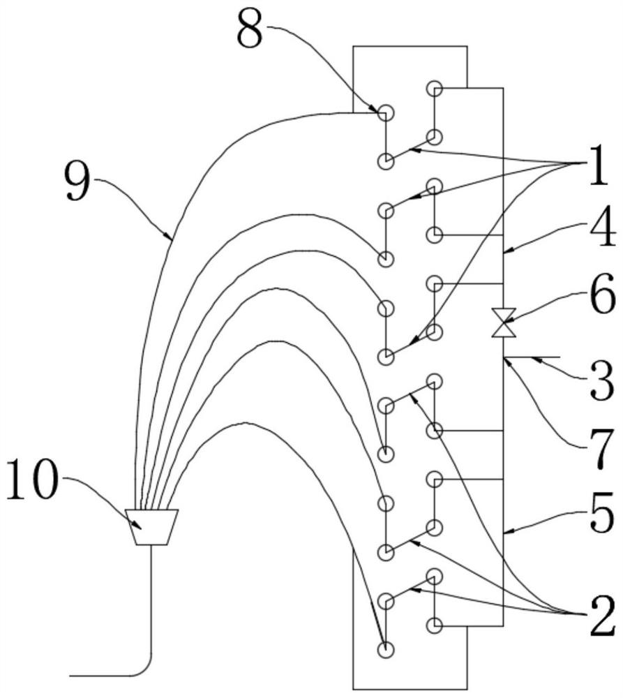 Heat exchanger for external unit, anti-high temperature control device, control method and air conditioner