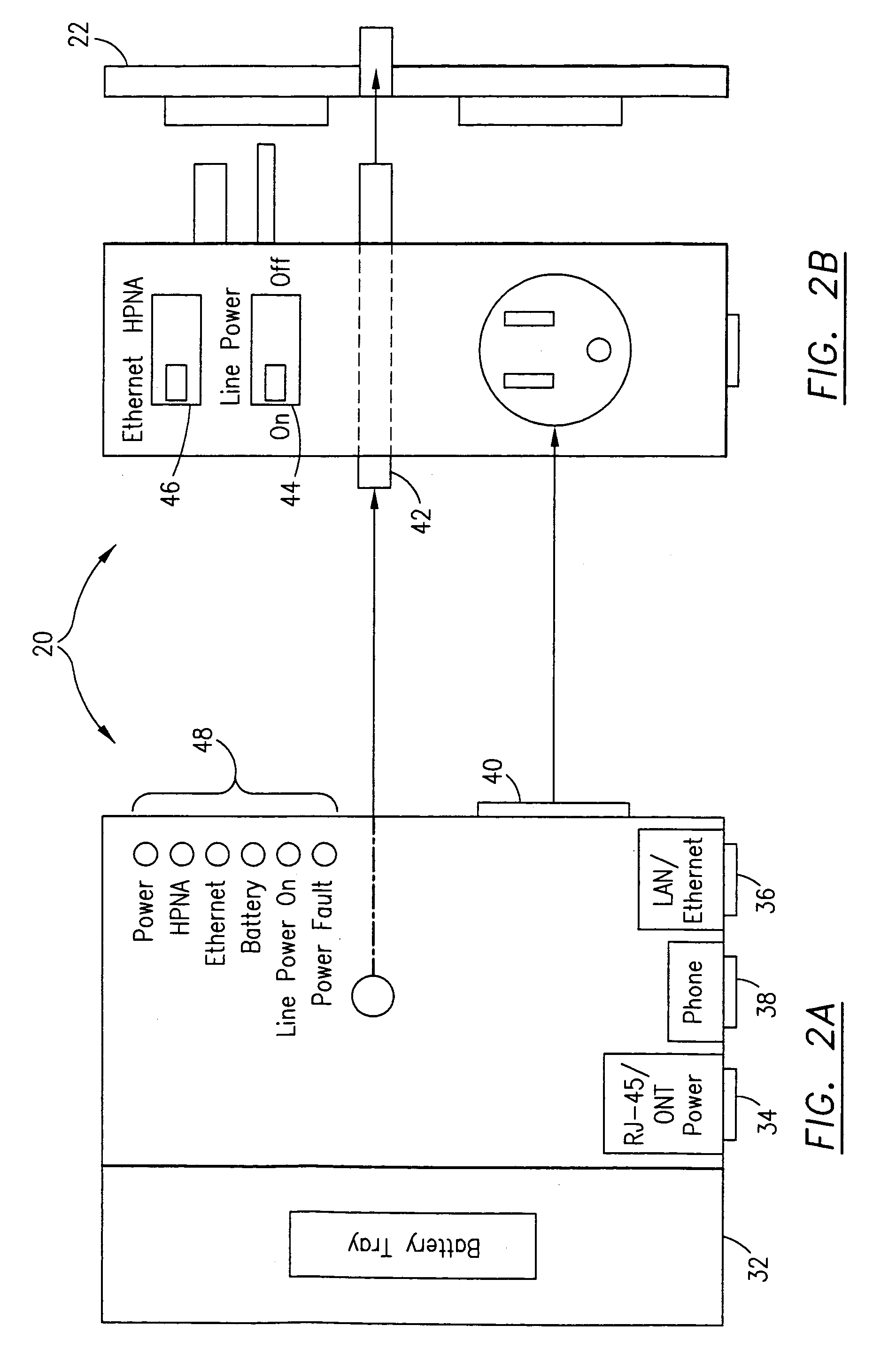 Power adapter and broadband line extender system and method