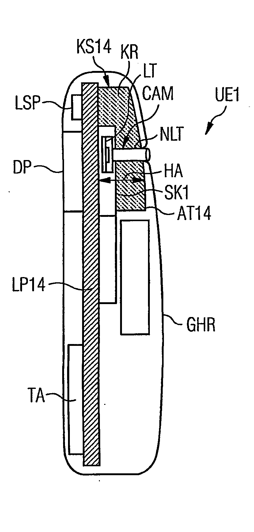 Radio communication device and associated coupling structure comprising at least one conductor board and at least one flat antenna coupled thereto