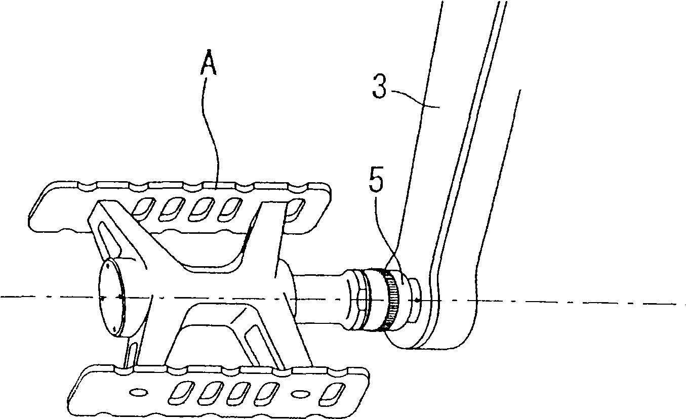 Installation device of footboard for bicycle