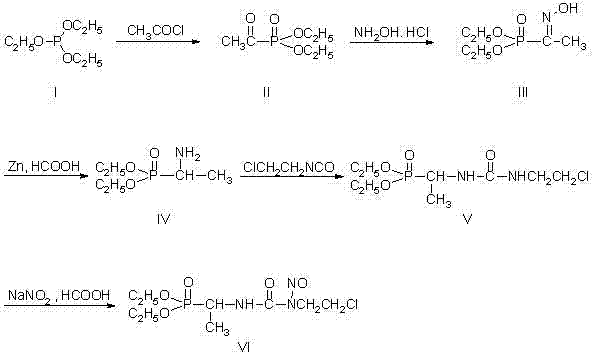 Synthetic method of fotemustine bulk drug