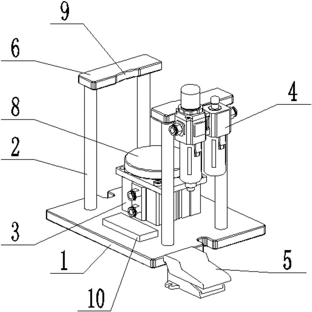 Chipping removal, tapping and clamping device