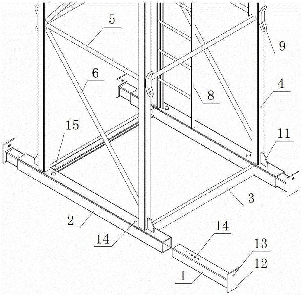 System for lifting elevator shaft mold and construction method for cast-in-place wall of elevator shaft