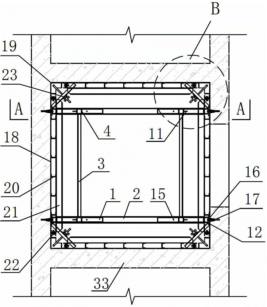 System for lifting elevator shaft mold and construction method for cast-in-place wall of elevator shaft