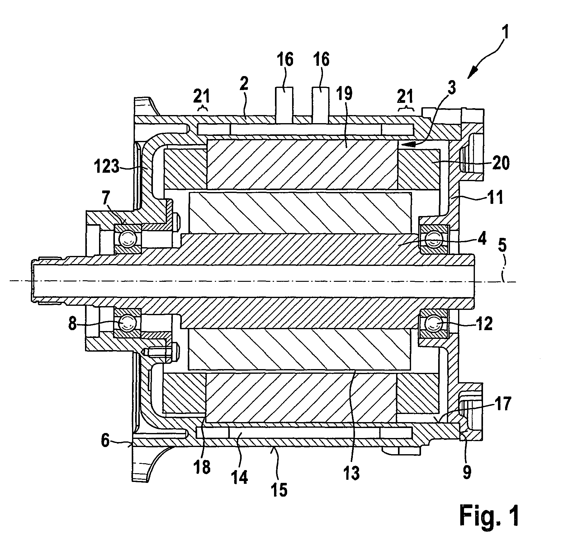 Method for manufacturing an electric machine by a lost foam casting process, and electric machine for a hybrid vehicle