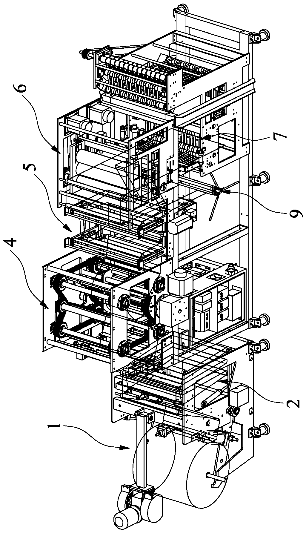 Plastic vest bag production device