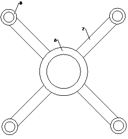 Drilling device of sheet material for producing machine case of computer