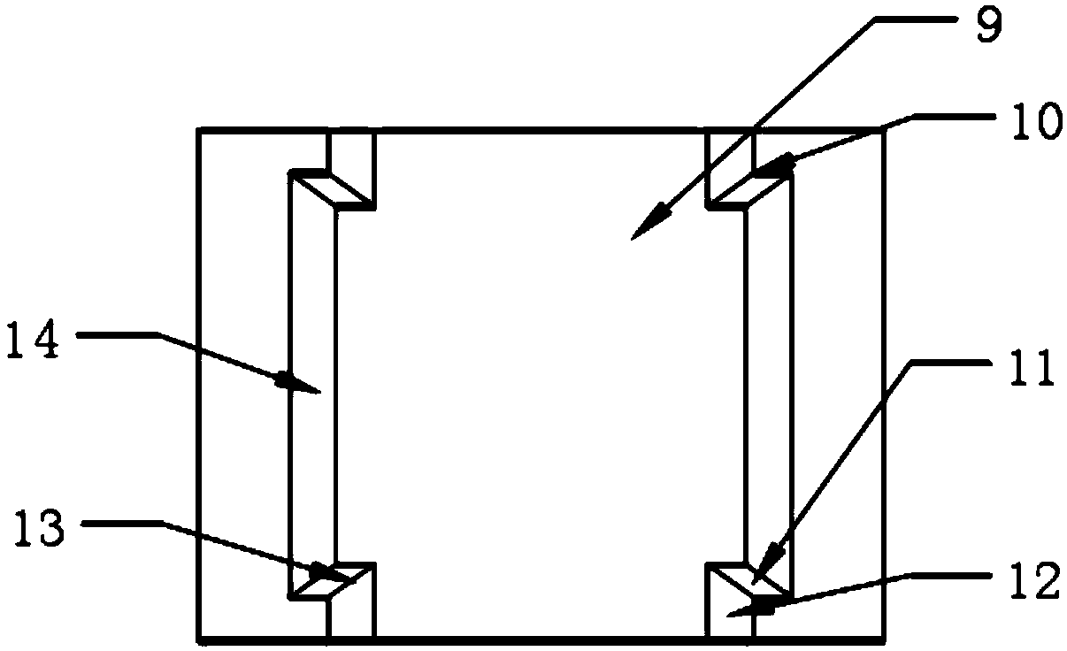 Mold for preparing reinforced structure of composite