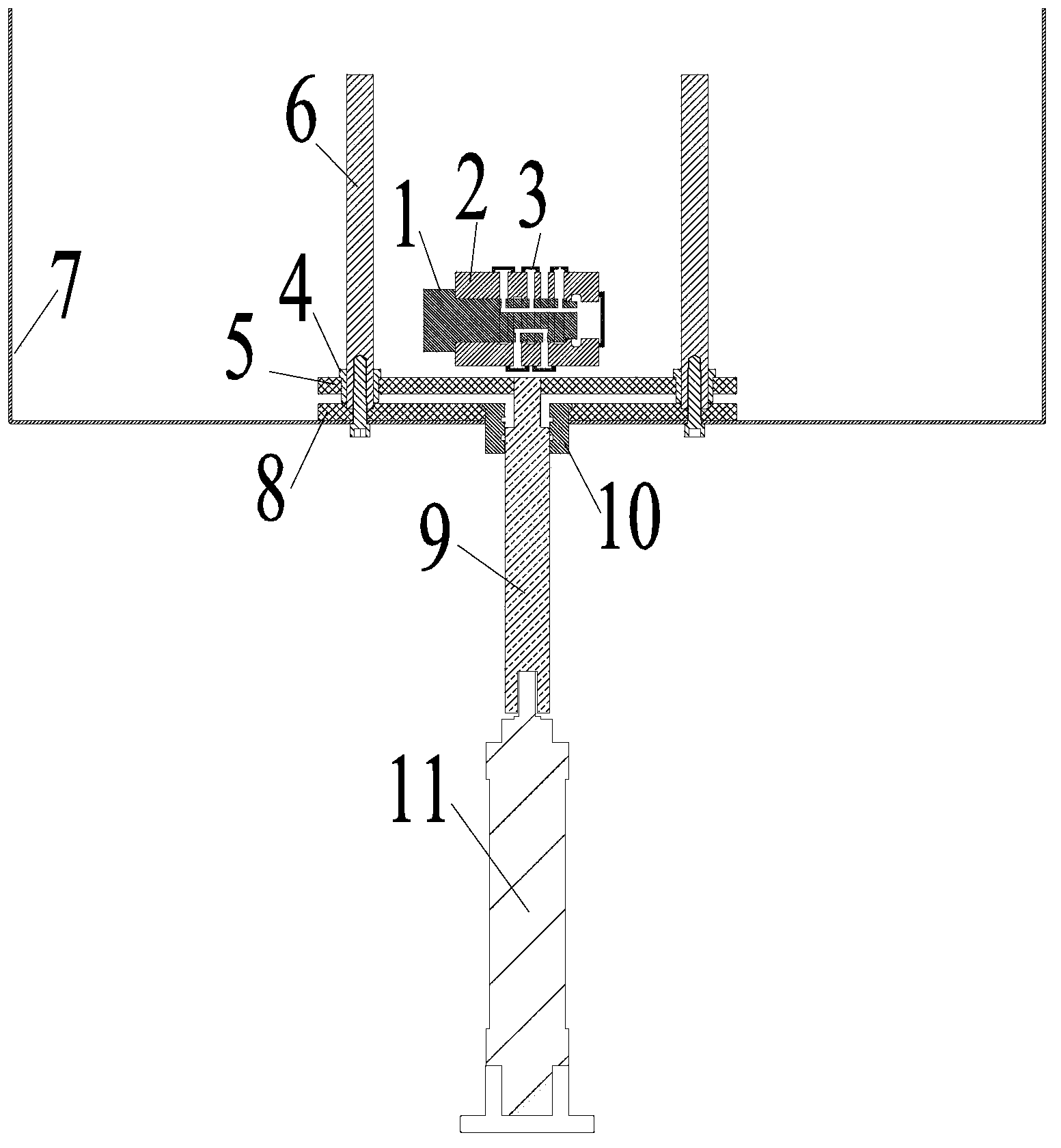 Immersed valve body test bench