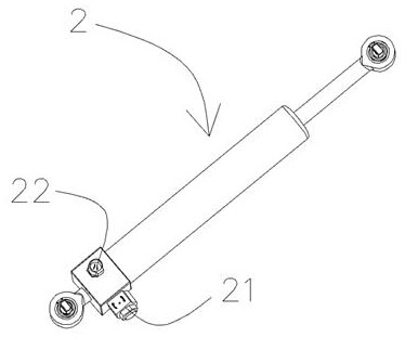 A hinged vibration reduction method and device for actively controlling the car end of an empty rail train