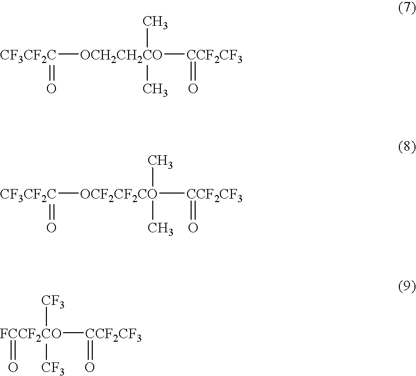 Process for producing fluorinated polyvalent carbonyl compound