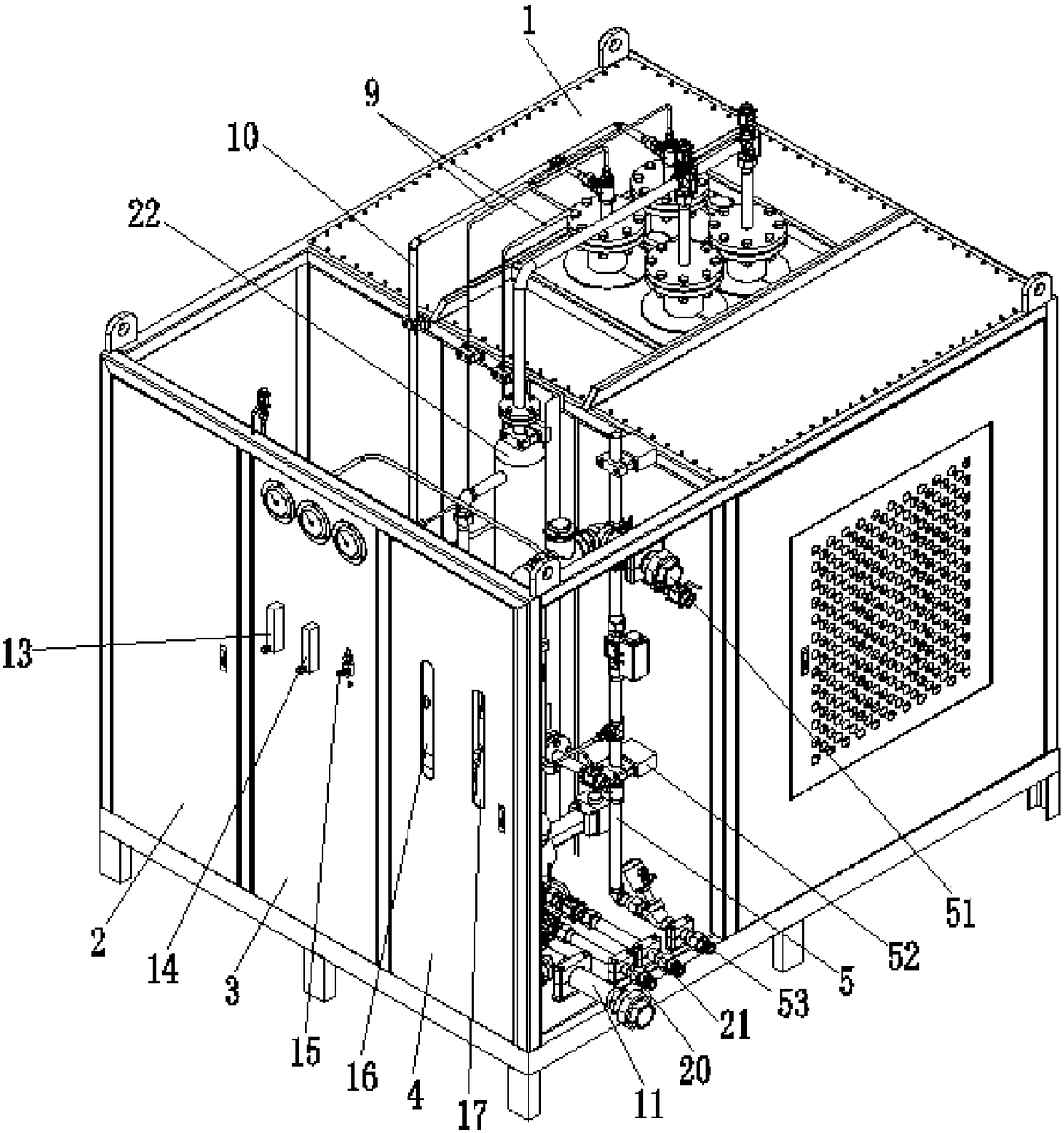 Efficient methanol high-temperature cracking furnace with automatic carbon burning function