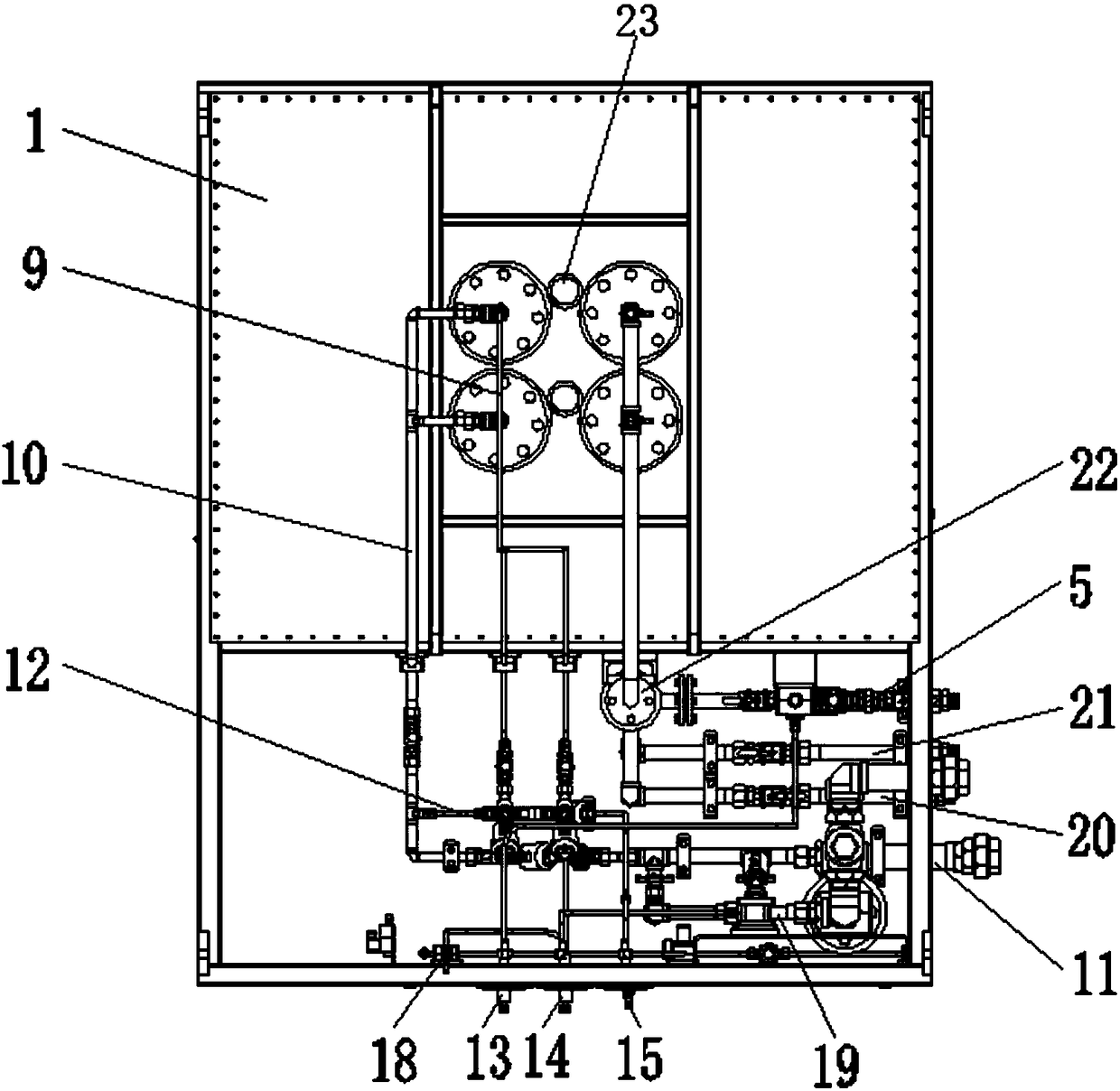 Efficient methanol high-temperature cracking furnace with automatic carbon burning function