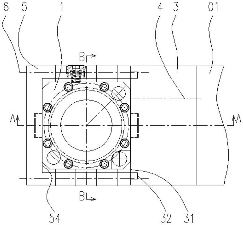 Rolling type auxiliary stress floating mechanism