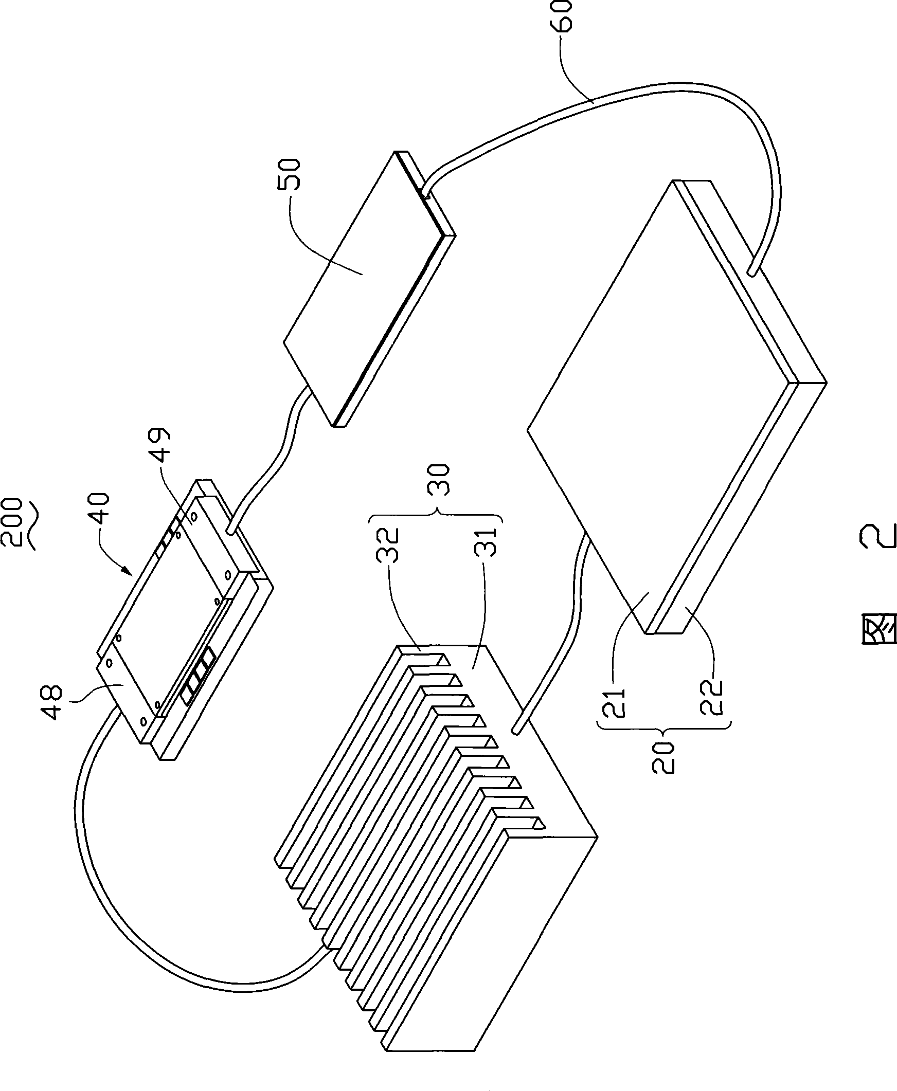 Miniature fluid cooling system and miniature fluid driving device