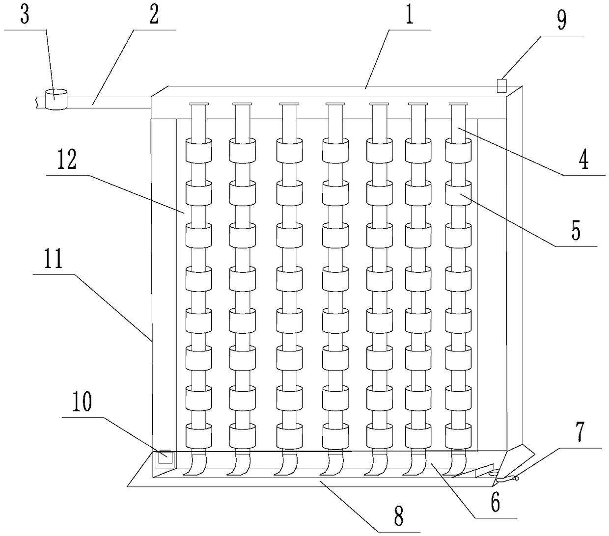 Dot-matrix type plant wall for smart home and planting pot